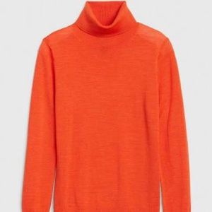 Orange Turtle Neck Sweater